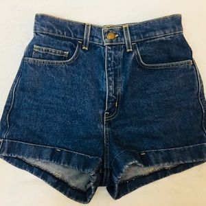Blue American Apparel Denim Shorts | High Waisted